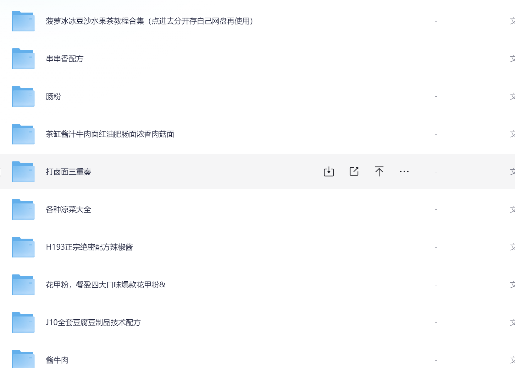 小吃配方目录预览二
